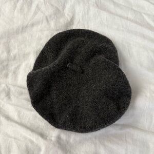 Forever 21 80% Wool Beret Gray y2k vintage 90s French